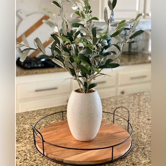 Hearth & Hand Magnolia Wood & Metal Tray/Platter 18” - Picture 4 of 4